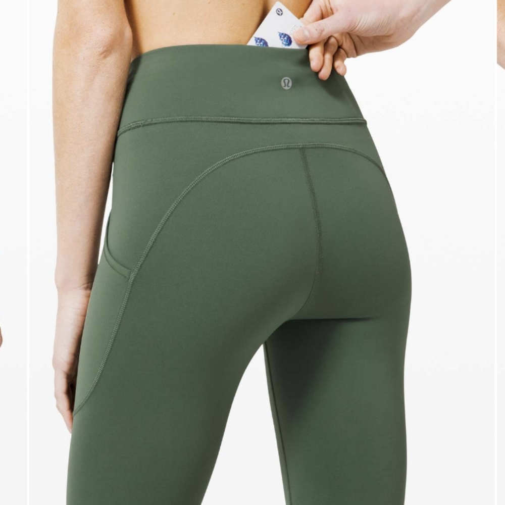Lululemon Invigorate High-Rise Tight 25" Algae Green - Picture 5 of 10
